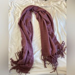 Halogen 100% Cashmere Wrap/Scarf with Fringe